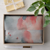 Red Watercolor Poppies Seidenpapier (Geschenk)