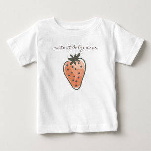 RED WATERCOLOR STRAWBERRIES niedliches Baby aller T-shirt