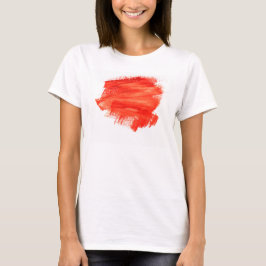 Red Watercolor Stroke T-Shirt