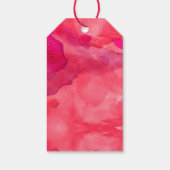 Red Watercolor und Gold glauben | FOTO Geschenkanhänger (Rückseite)