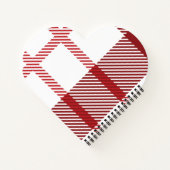 Red Watercolor Weihnachtselemente Notizblock (Rückseite)