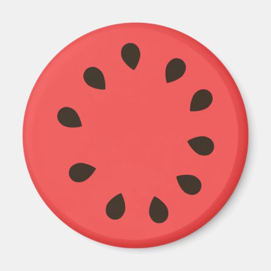 Red Watermelon Fruit Magnet (Vorne)