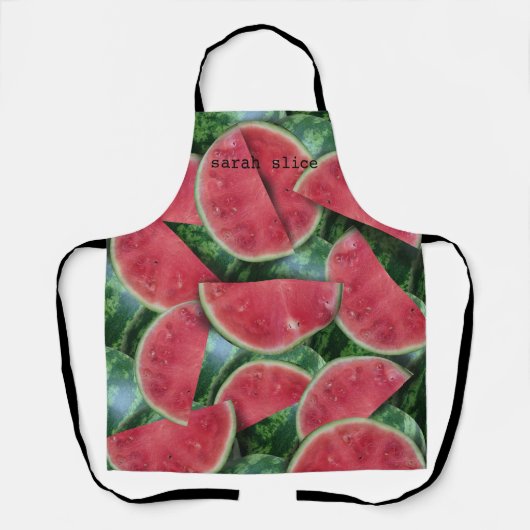 Red Watermelon Fruit Slice Küche Schürze (Vorderseite)