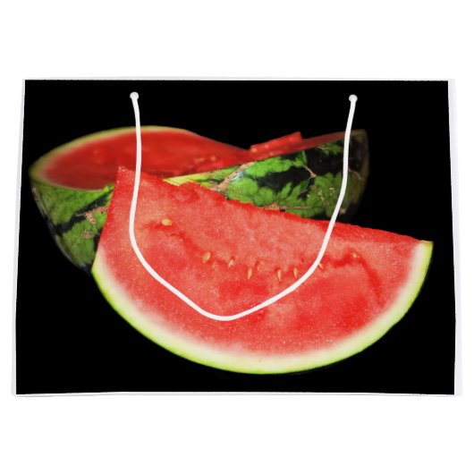 Red Watermelon Große Geschenktüte (Vorderseite)