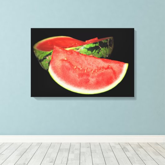 Red Watermelon Leinwanddruck (Insitu (Holzboden))