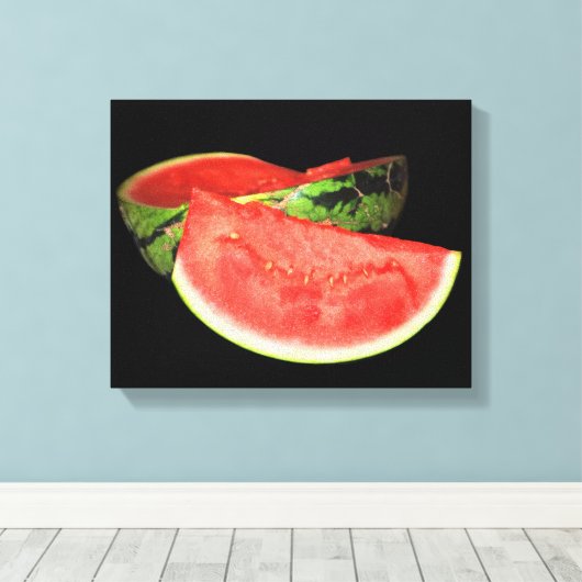Red Watermelon Leinwanddruck (Insitu (Holzboden))