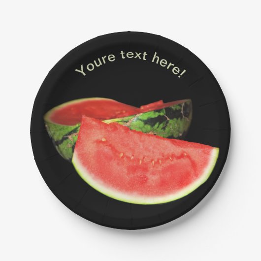 Red Watermelon Pappteller (Vorderseite)