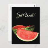 Red Watermelon Postkarte (Vorne/Hinten)