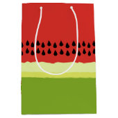 Red Watermelon Slice Geschenkbeutel Mittlere Geschenktüte (Vorderseite)