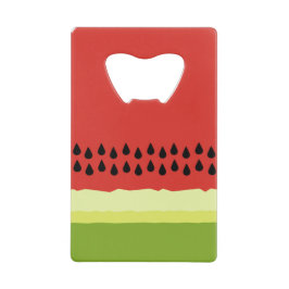 Red Watermelon Slice Kreditkarte Flasche Öffnung Kreditkartenflaschenöffner