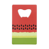 Red Watermelon Slice Kreditkarte Flasche Öffnung Kreditkartenflaschenöffner (Rückseite)