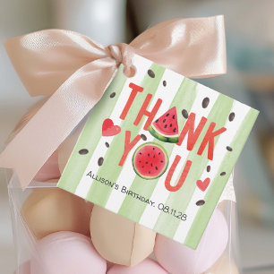 Red watermelon Themed Summer Birthday Danke Geschenkanhänger