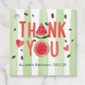 Red watermelon Themed Summer Birthday Danke Geschenkanhänger (Vorderseite)