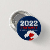RED WAVE 2022 Midterm Elections USA Button (Vorne & Hinten)