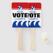 Red Wave oder Blue Wave Ihre Stimme zählt #Electio Fächer (Vorne und Hinten)