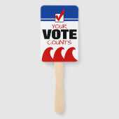 Red Wave Republikaner Ihre Stimme zählt Wahlen 201 Fächer (Rückseite)