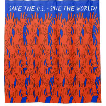 Red Wave Rettete die USA den World Shower Vorhang 