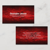 Red Waves Moderne Berufliche Visitenkarte (Vorne/Hinten)