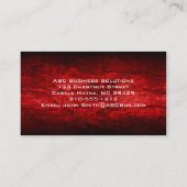 Red Waves Moderne Berufliche Visitenkarte (Rückseite)