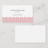 Red Waves "Seigaiha" WAGARA 名刺 Visitenkarte (Vorne/Hinten)