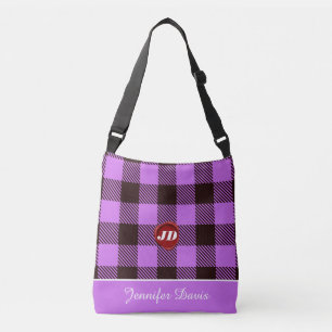 Red Wax Kariert Tartan Personalisiert Trendy Orchi Tragetaschen Mit Langen Trägern