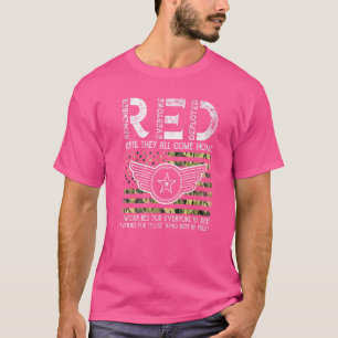 RED Wear Red am Freitag Military RED Friday Suppor T-Shirt