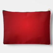 Red Wedding Bridesmaid Custom Accessory Pouch Zubehörtasche (Rückseite)