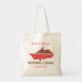 Red Wedding Cruise Tote Bag individuell anpassbar Tragetasche