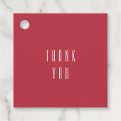 Red Wedding Geschenkanhänger (Vorderseite)