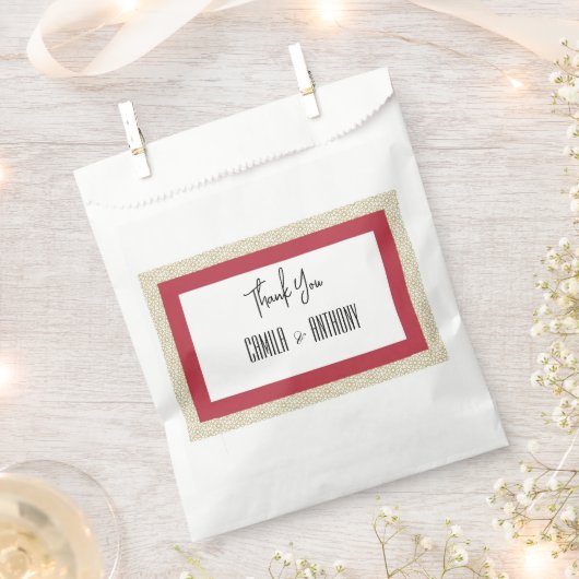 Red Wedding Geschenktütchen (Ausgeschnitten)