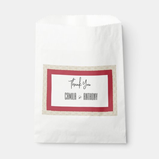 Red Wedding Geschenktütchen (Vorderseite)