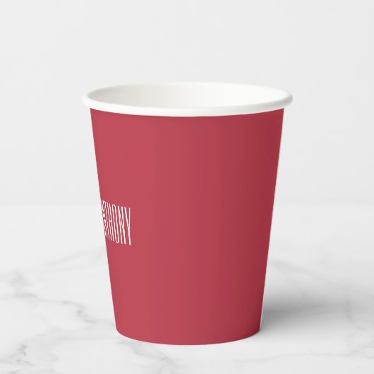 Red Wedding Pappbecher (Rückseite)