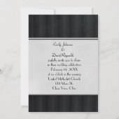 Red Wedding Rose Einladung (Rückseite)