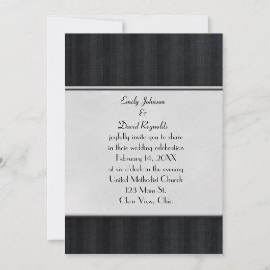 Red Wedding Rose Einladung (Rückseite)