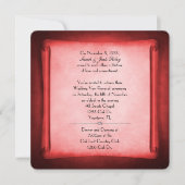 Red Wedding Vow Renewal Scroll Einladung (Vorderseite)