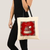 Red Weihnachtsmannmütze Holiday Tote Bag Tragetasche (Vorderseite (Produkt))