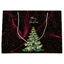 Red Wein Weihnachtsbaum Freude für Feiertage Gifti Große Geschenktüte