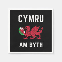 Red Welsh Dragon Cymru Roots Rugby Fan Wales Flagg