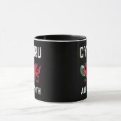 Red Welsh Dragon Cymru Roots Rugby Fan Wales Flagg Tasse (Zentrum)