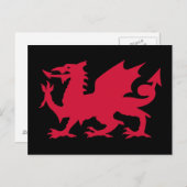 Red Welsh Dragon Postkarte (Vorne/Hinten)