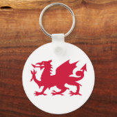 Red Welsh Dragon Schlüsselanhänger (Vorderseite)