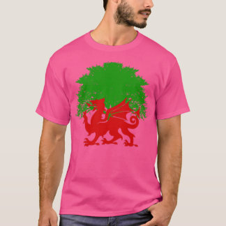 Red Welsh Dragon Tree T-Shirt