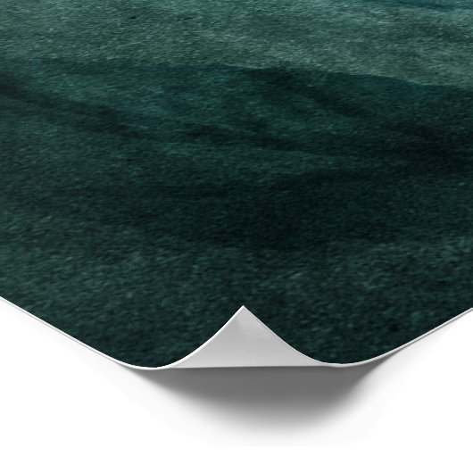 Red Whale Poster (Ecke)