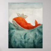 Red Whale Poster (Vorne)