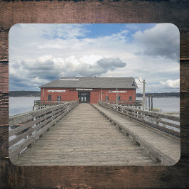 Red Wharf in der historischen Küste von Coupeville Mousepad