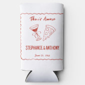 Red Whimsical Frame, das ist mehr italienisch Hoch Selters Dosenkühler (Vorderseite)