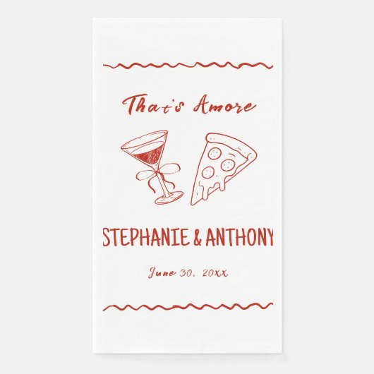 Red Whimsical Frame, das ist mehr italienisch Hoch Serviette (Vorderseite)