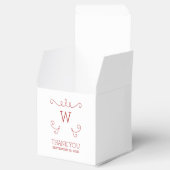 Red Whimsical Geblüht Monogram Fevor Boxen Geschenkschachtel (Geöffnet)