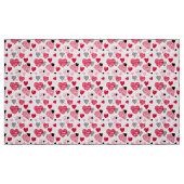Red Whimsical Hearts Pattern Valentine Stoff (Fat Quarter (45,7 x 55,9 cm))