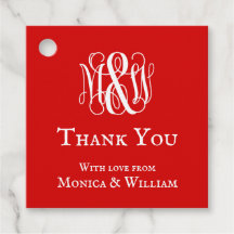 Red Whine Script Monogram B&G Danke, DIY BG